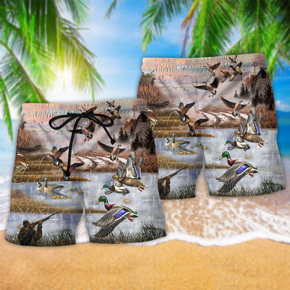 Duck I Still Play Duck Duck Goose - Beach Short Reefox - Owls Matrix LTD