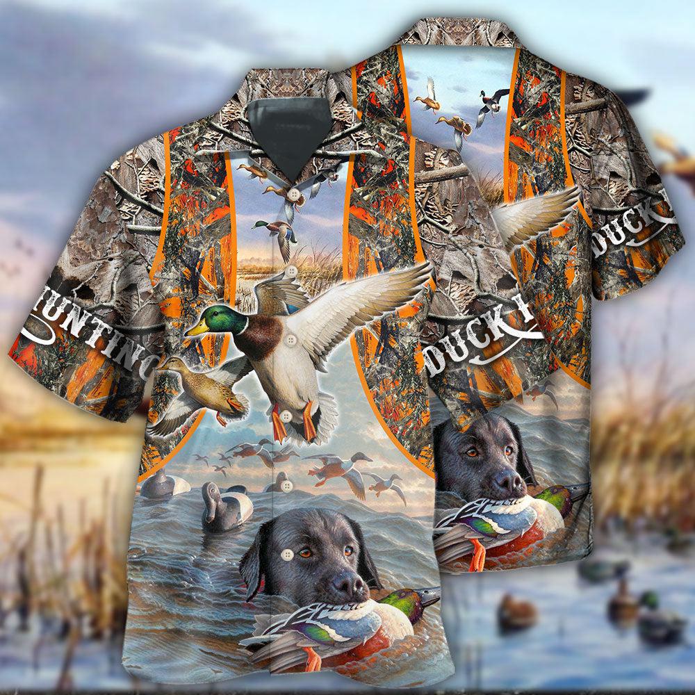 Hunting Duck Hunting Orange Style - Hawaiian Shirt - Reefox
