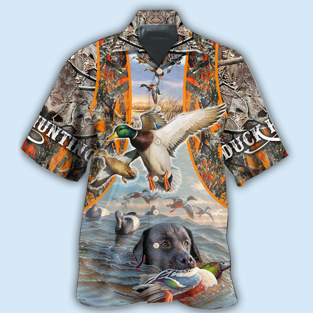 Hunting Duck Hunting Orange Style - Hawaiian Shirt - Reefox