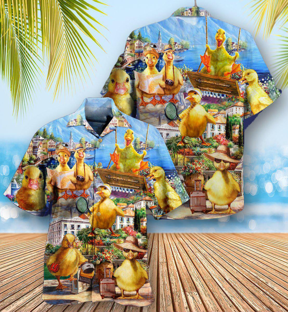 Duck In An Amazing Adventure - Hawaiian Shirt - Reefox