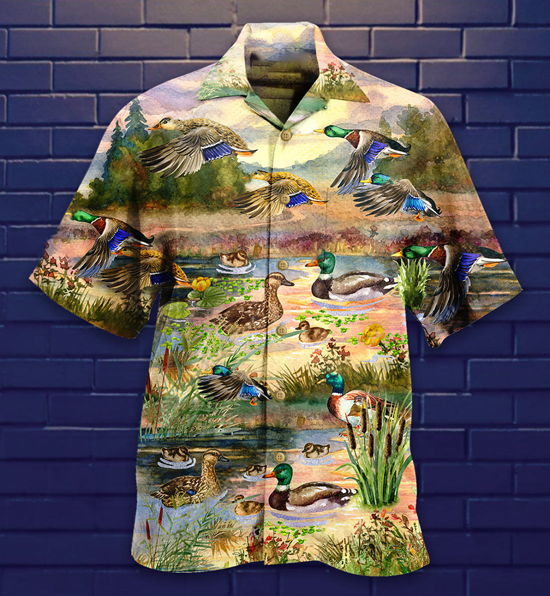 Duck Love Beautiful Sky - Hawaiian Shirt - Reefox