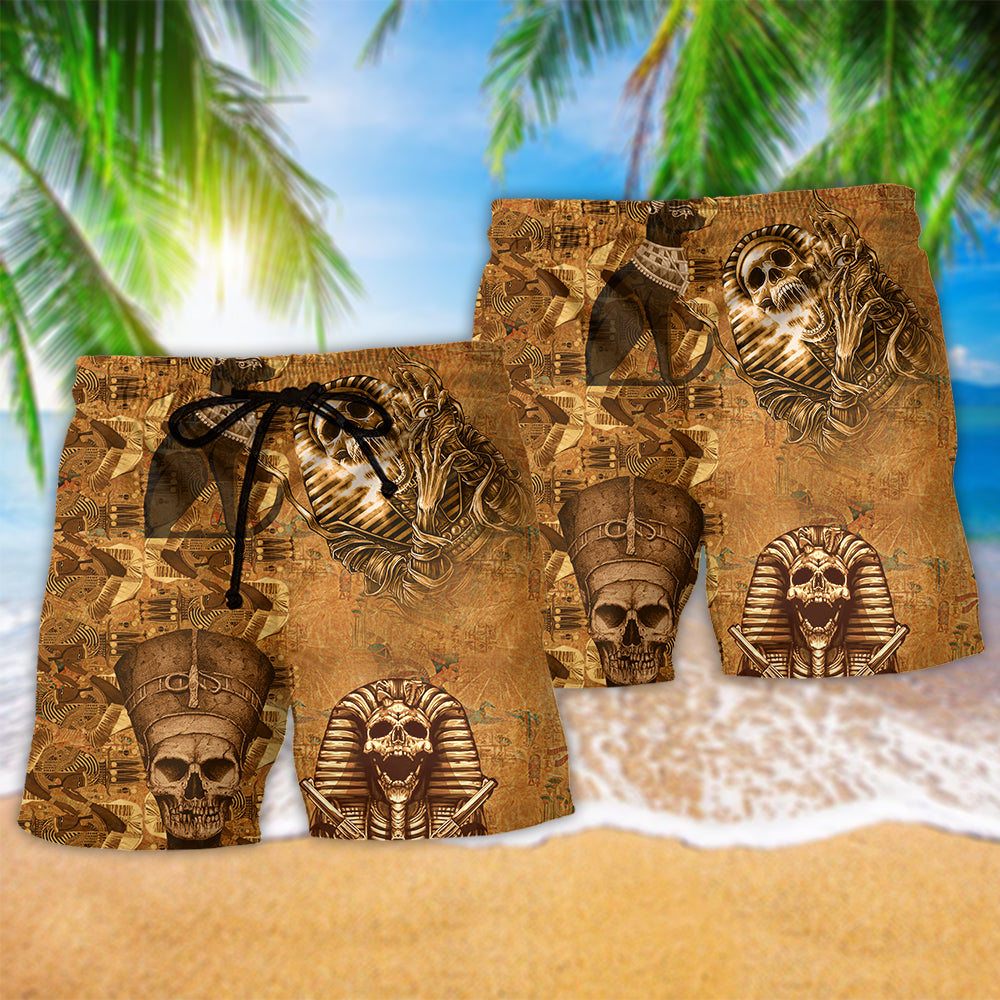 Egypt Skull Lover Style - Beach Short Reefox - Owls Matrix LTD