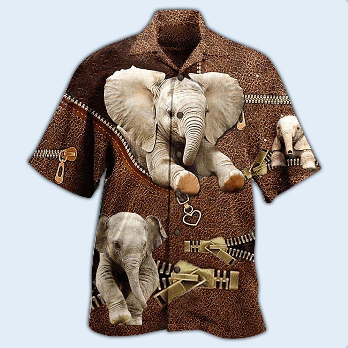 Elephant Awesome Style With Brow - Hawaiian Shirt - Reefox