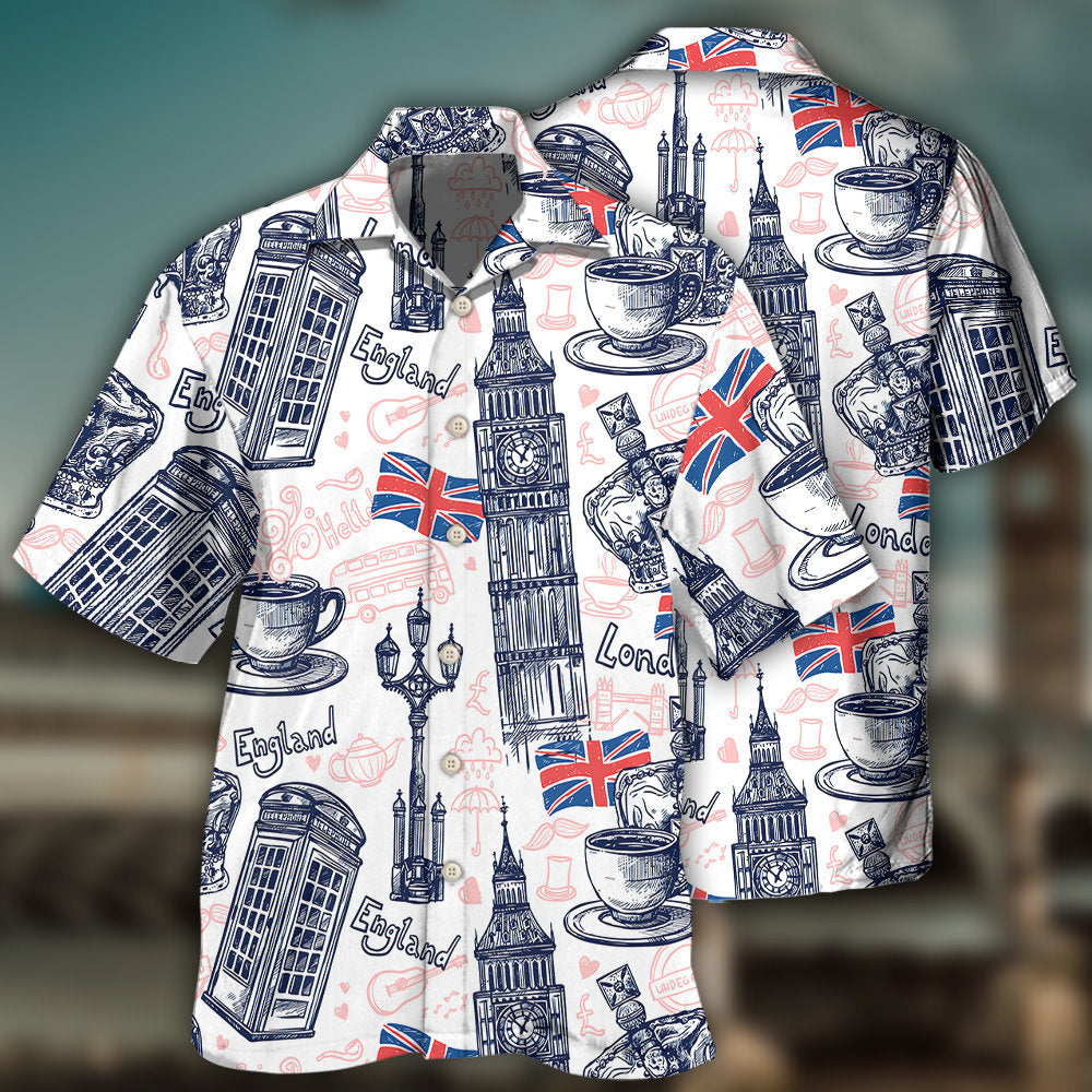 England Romantic Love It - Hawaiian Shirt - Reefox