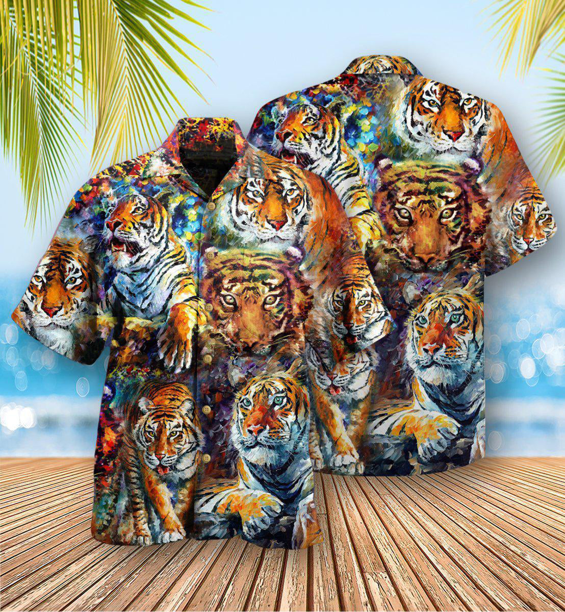 Tiger Eyes Of The Tiger - Hawaiian Shirt - Reefox