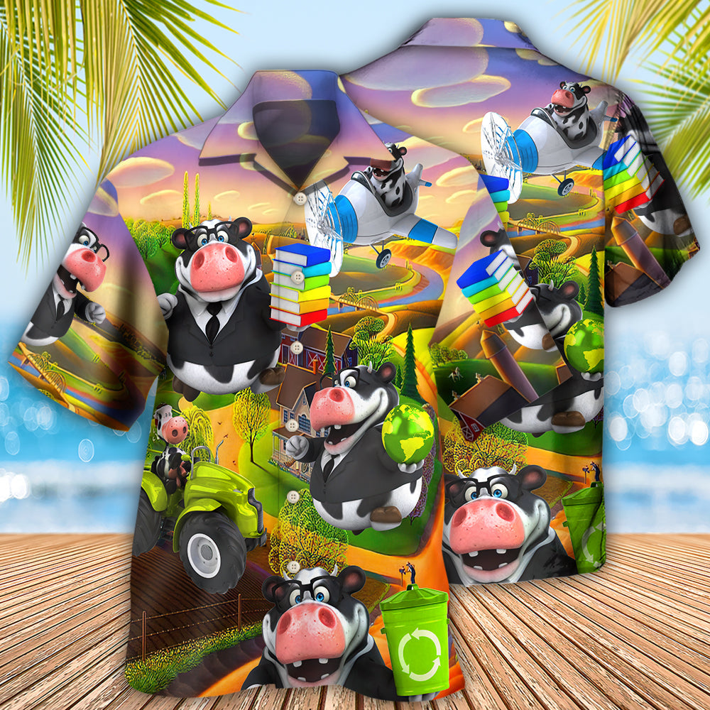 Cow Agricultural Teacher - Hawaiian Shirt - Reefox