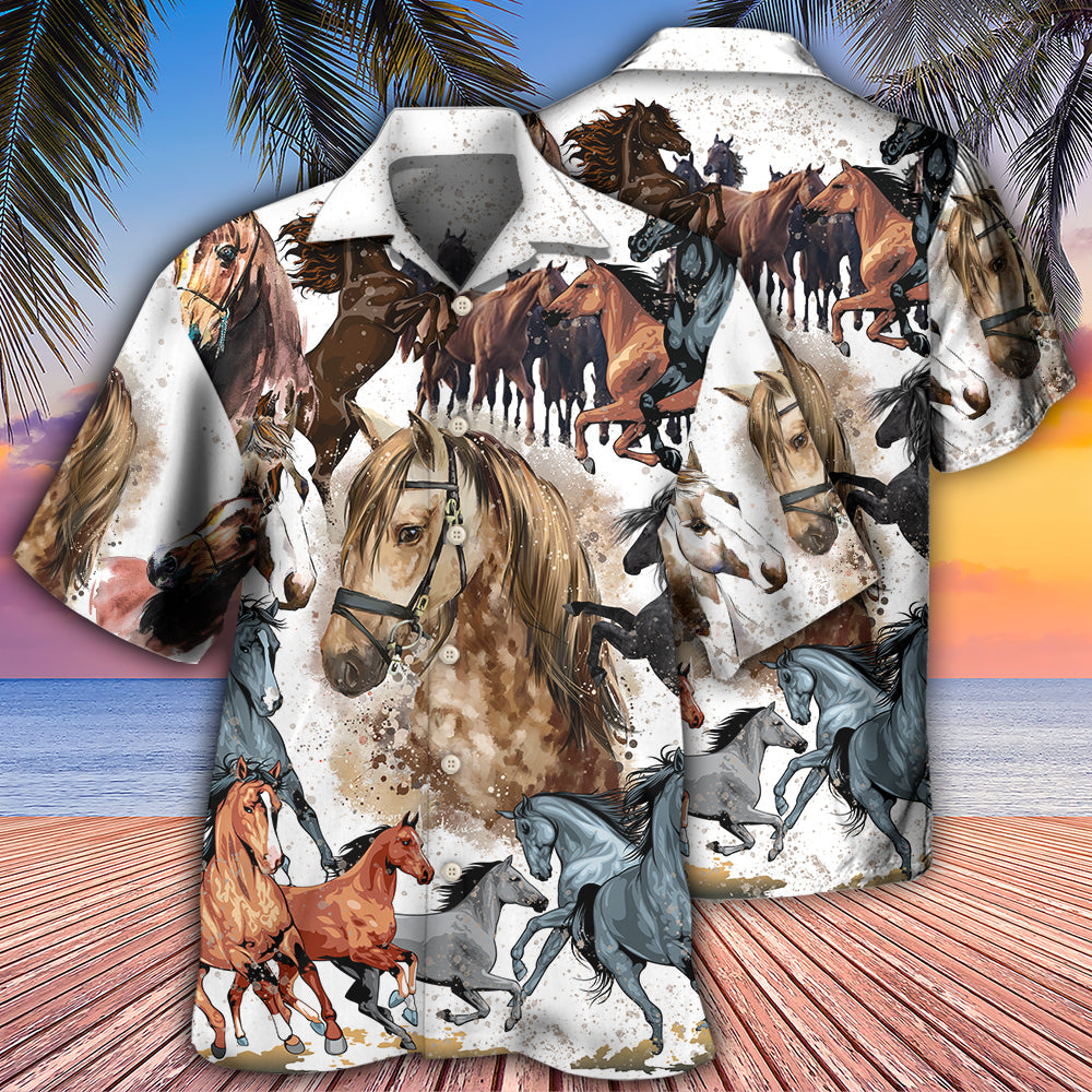 Horse Fantasy Horse Painting Style - Hawaiian Shirt - Reefox