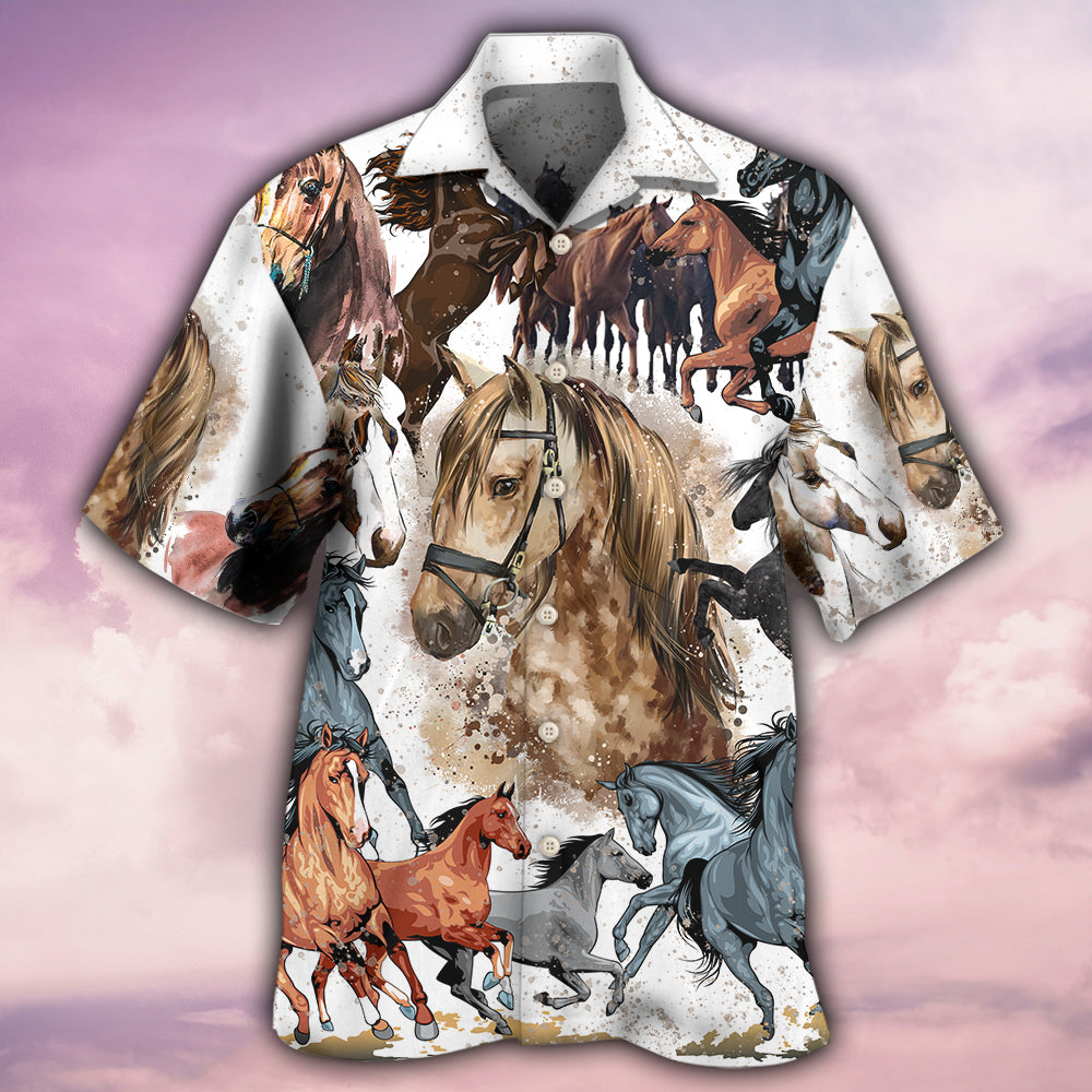 Horse Fantasy Horse Painting Style - Hawaiian Shirt - Reefox