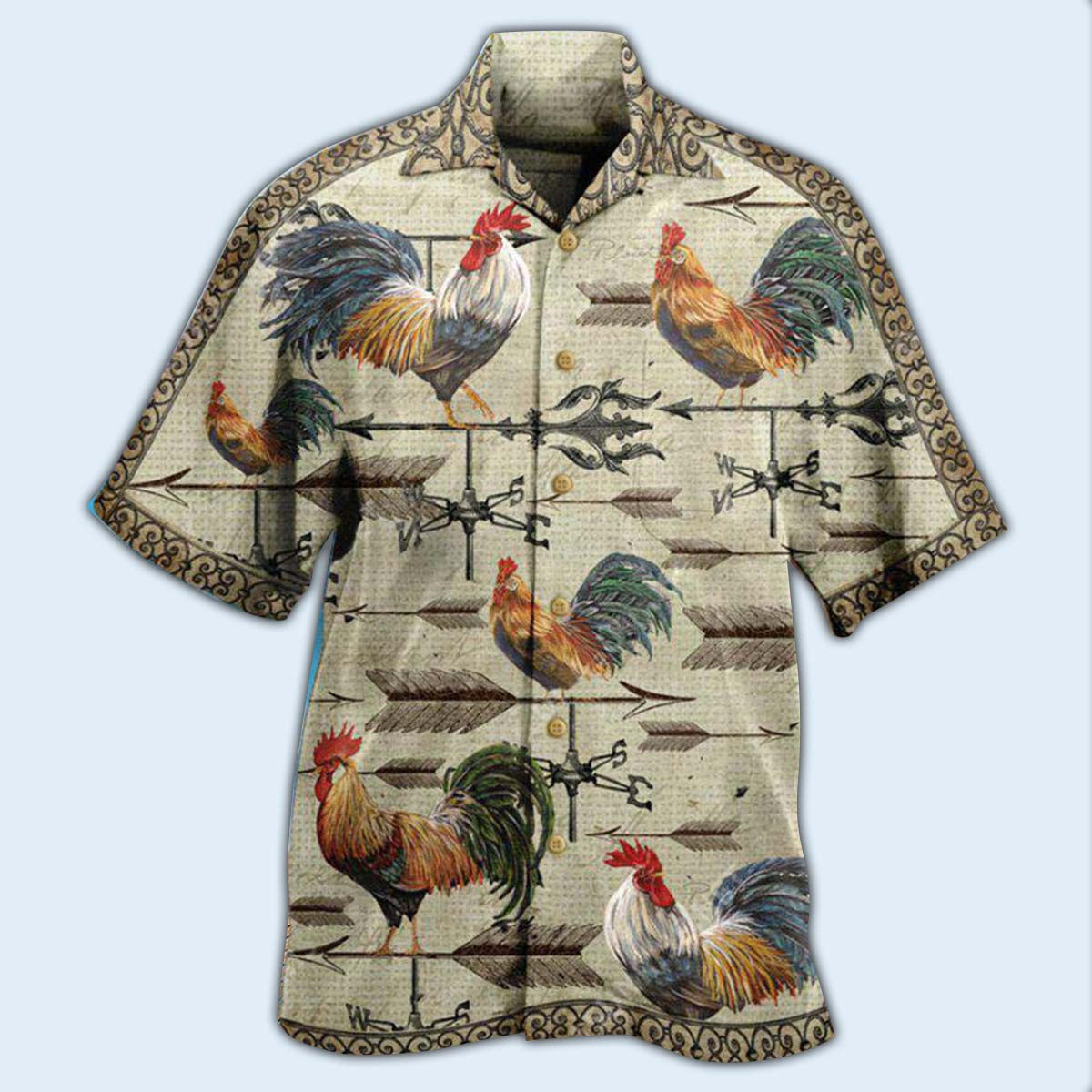 Chicken Find A Way Or Make One Weathervane Rooster - Hawaiian Shirt - Reefox
