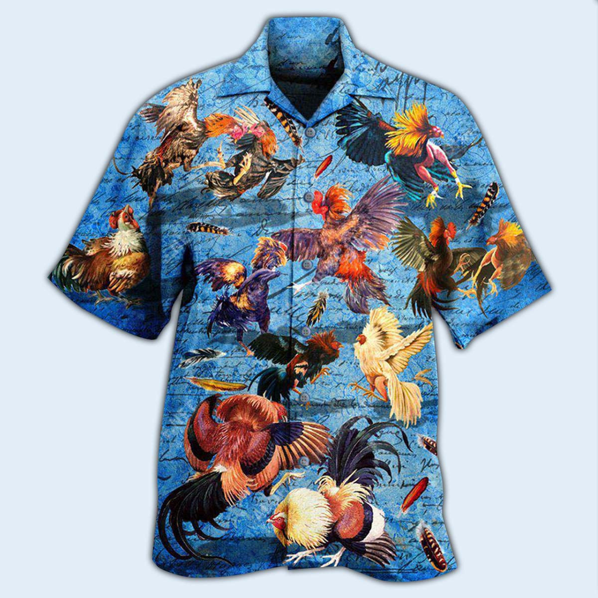 Chicken Rooster Fighting - Hawaiian Shirt - Reefox