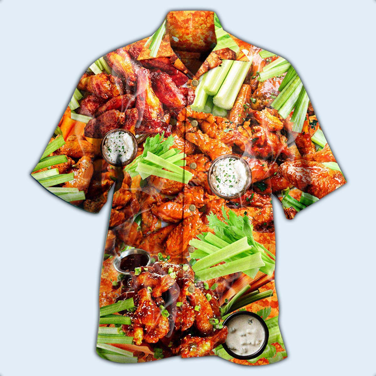 Food Ain't Nothing Chicken Wing - Hawaiian Shirt - Reefox