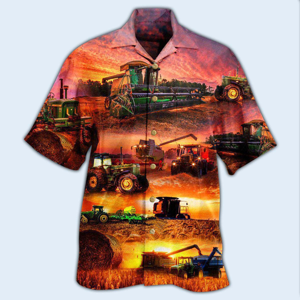 Tractor Farm The Harvest Is Great And Plentiful - Hawaiian Shirt - Reefox