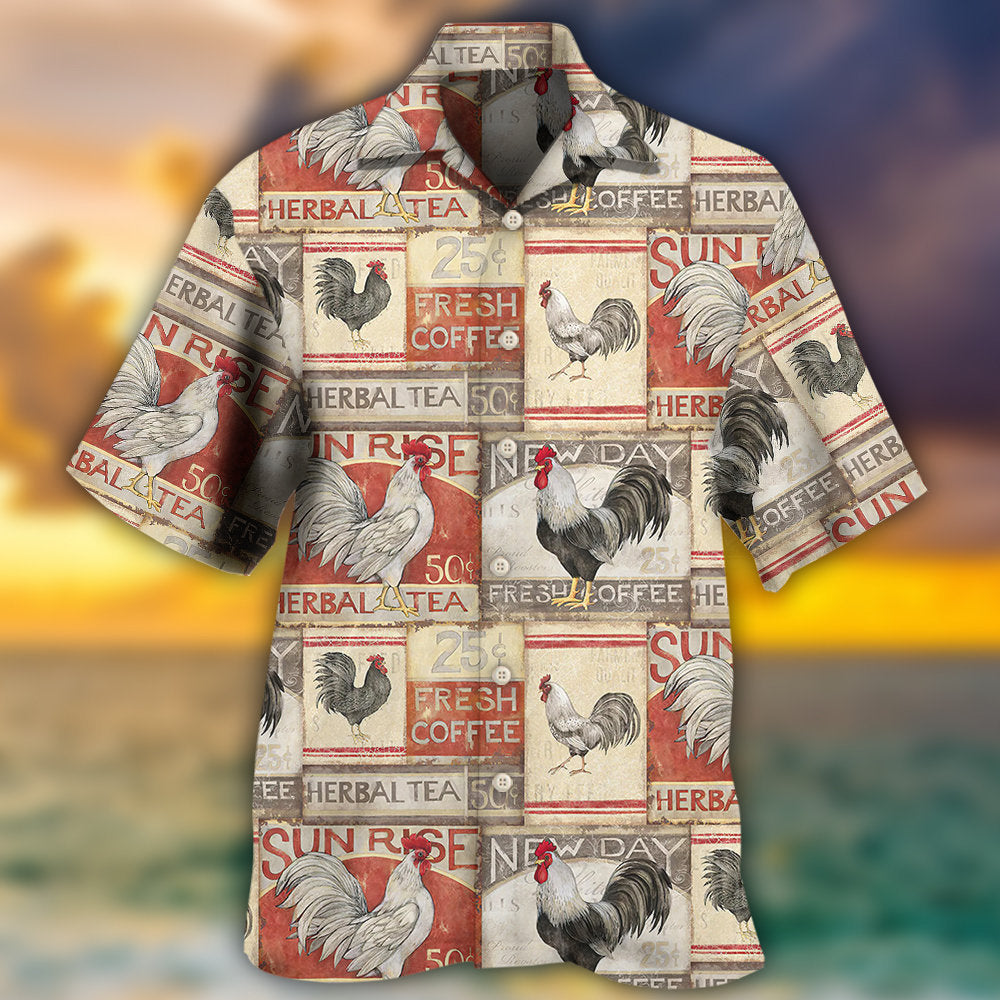 Chicken Farmhouse Patch - Hawaiian Shirt - Reefox