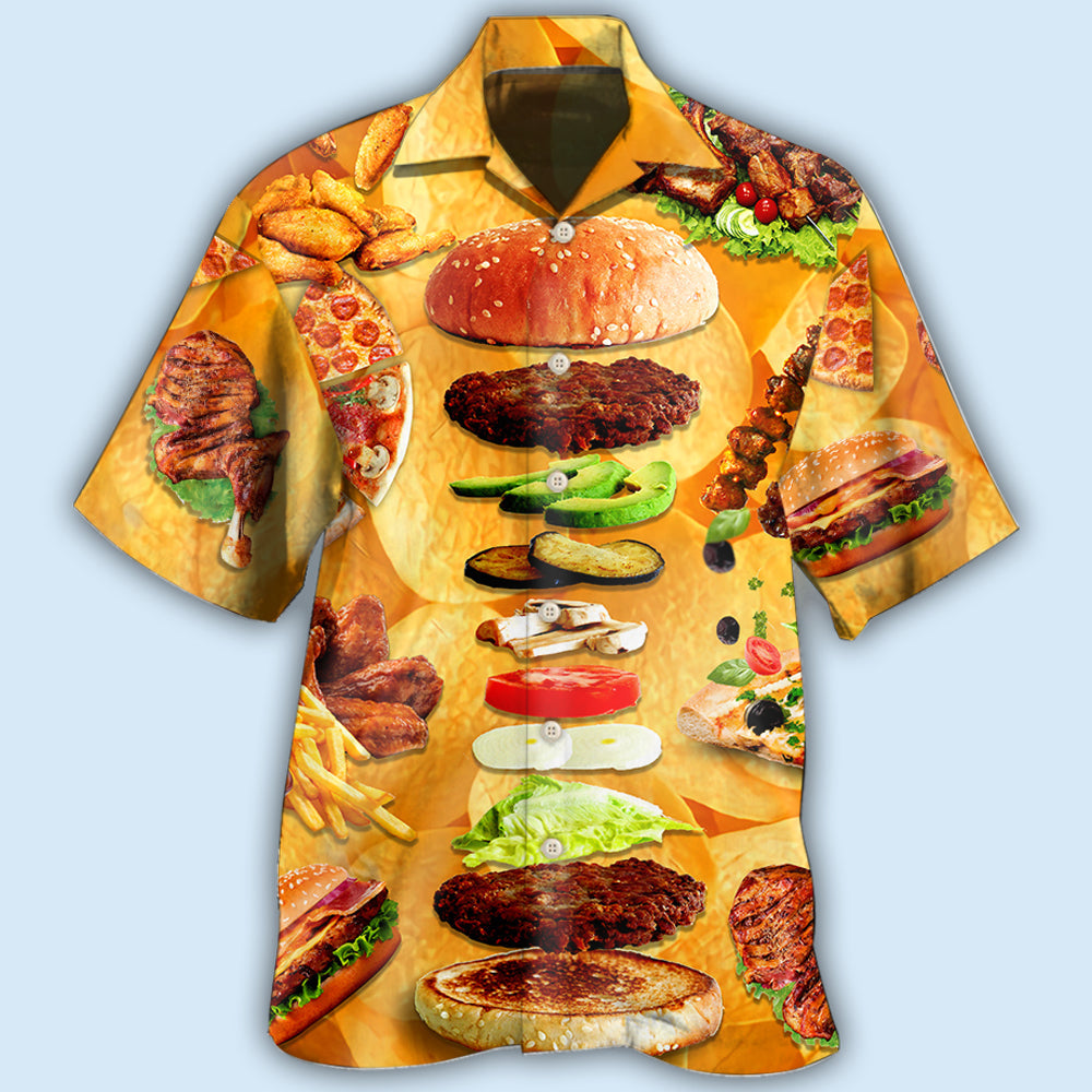 Food Delicious Fast Food - Hawaiian Shirt - Reefox