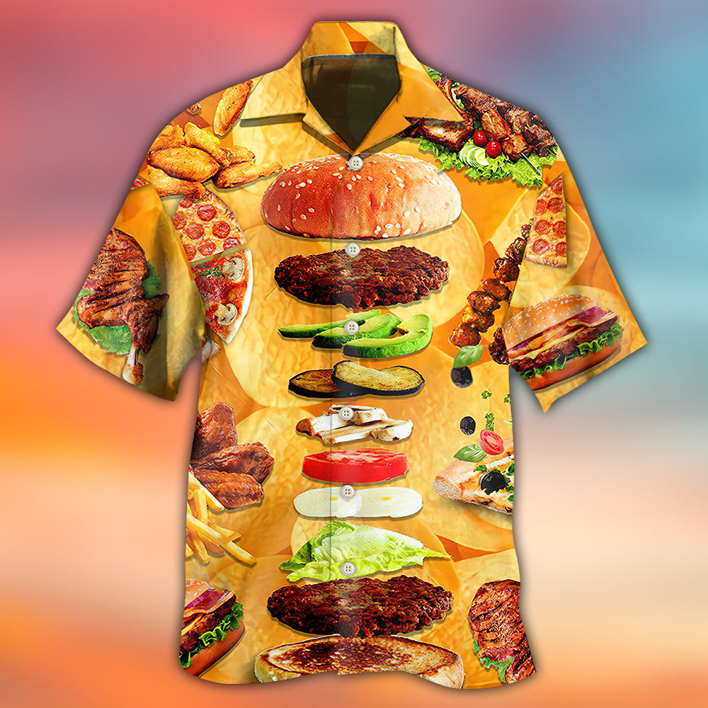 Food Delicious Fast Food - Hawaiian Shirt - Reefox