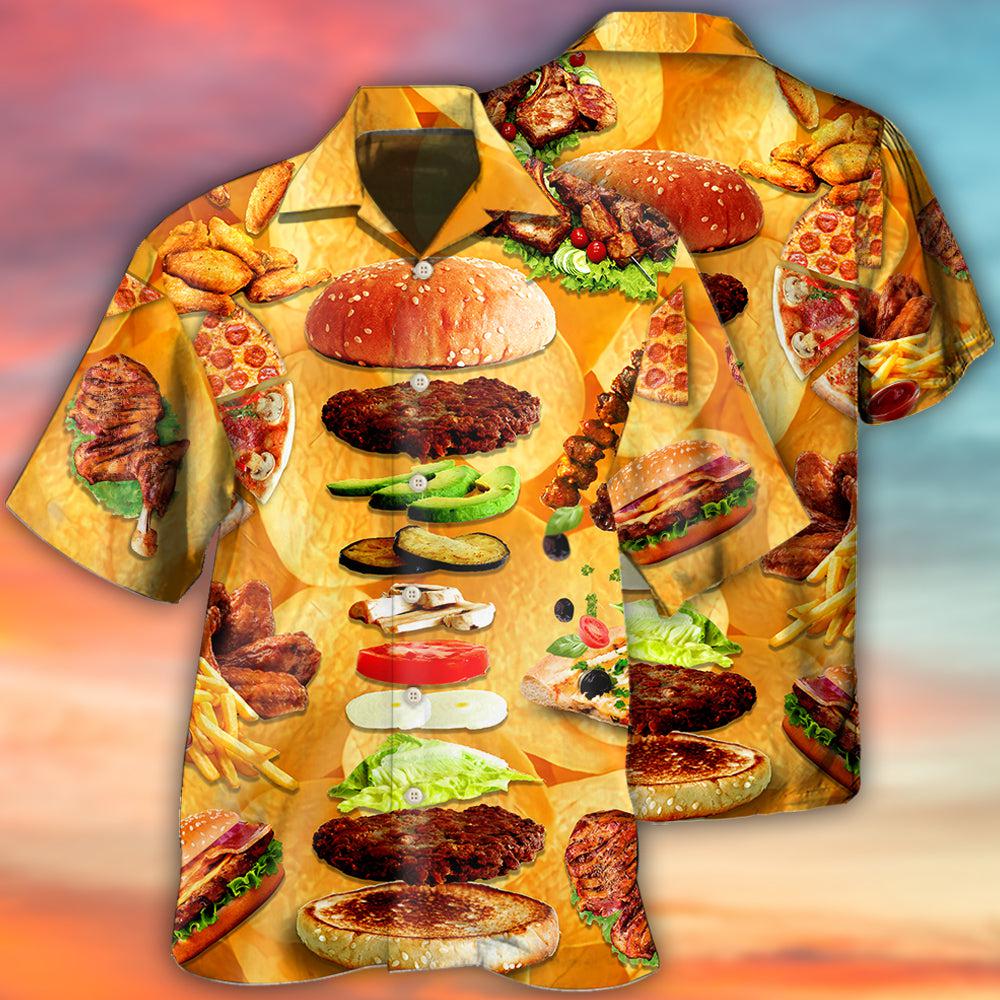 Food Delicious Fast Food - Hawaiian Shirt - Reefox