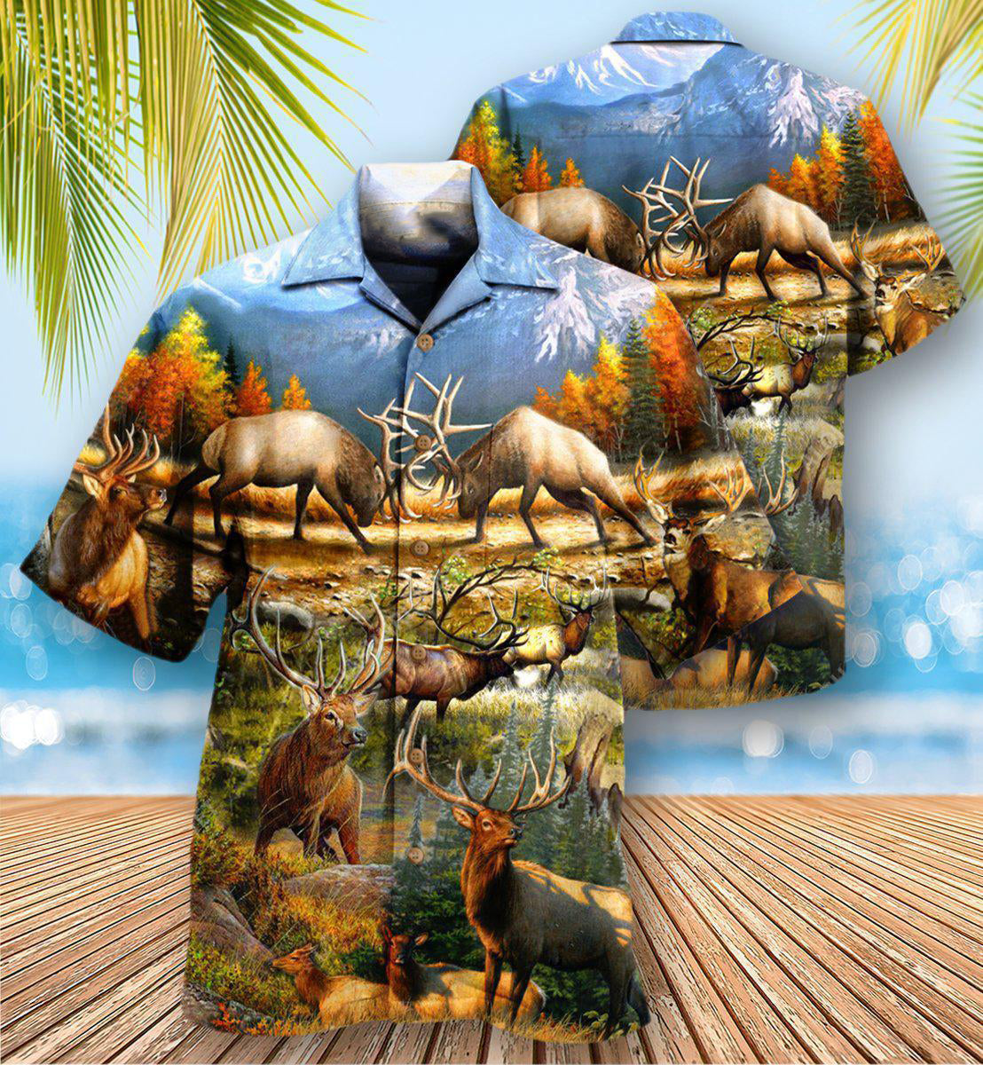 Hunting Love Life Style Mountain - Hawaiian Shirt - Reefox