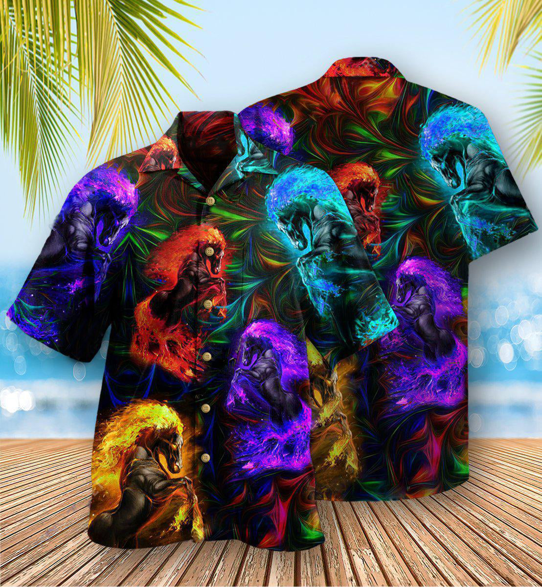 Horse Firing So Unique - Hawaiian Shirt - Reefox