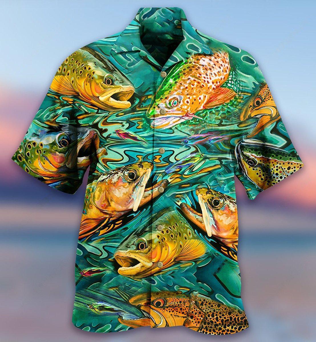 Fishing Fish Lover Water - Hawaiian Shirt - Reefox