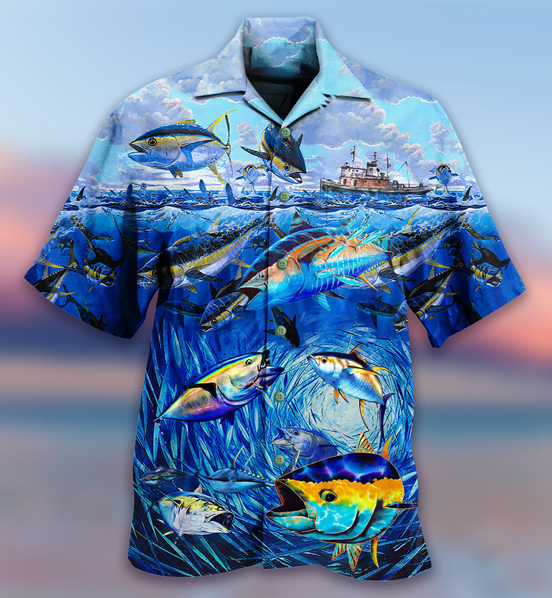 Fishing Love Fish Love Ocean - Hawaiian Shirt - Reefox