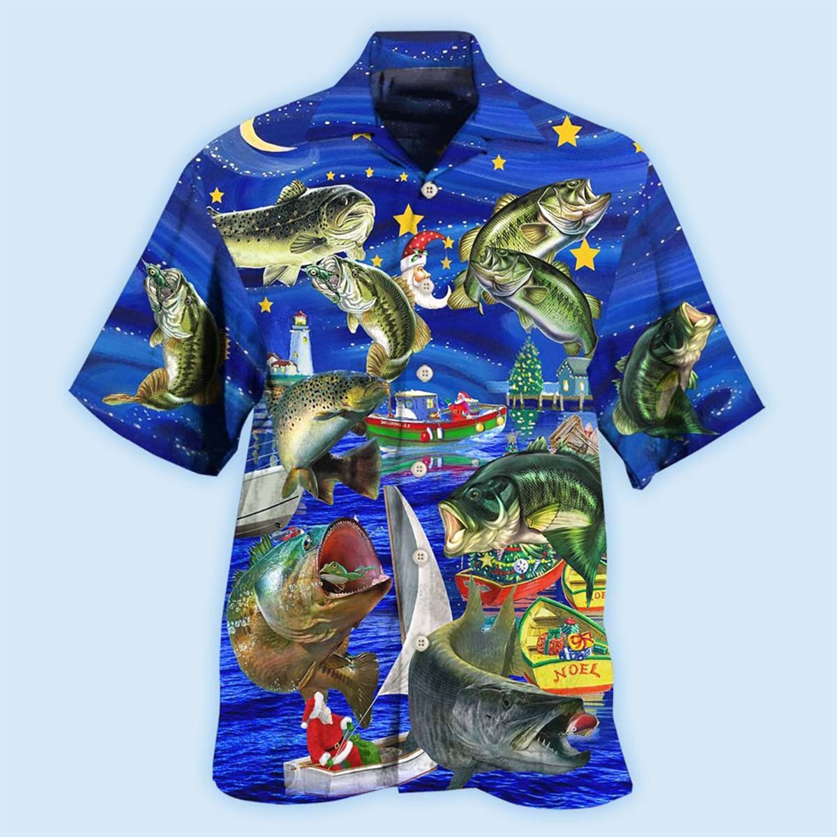 Fishing More Worry Less Beautiful Night - Hawaiian Shirt - Reefox