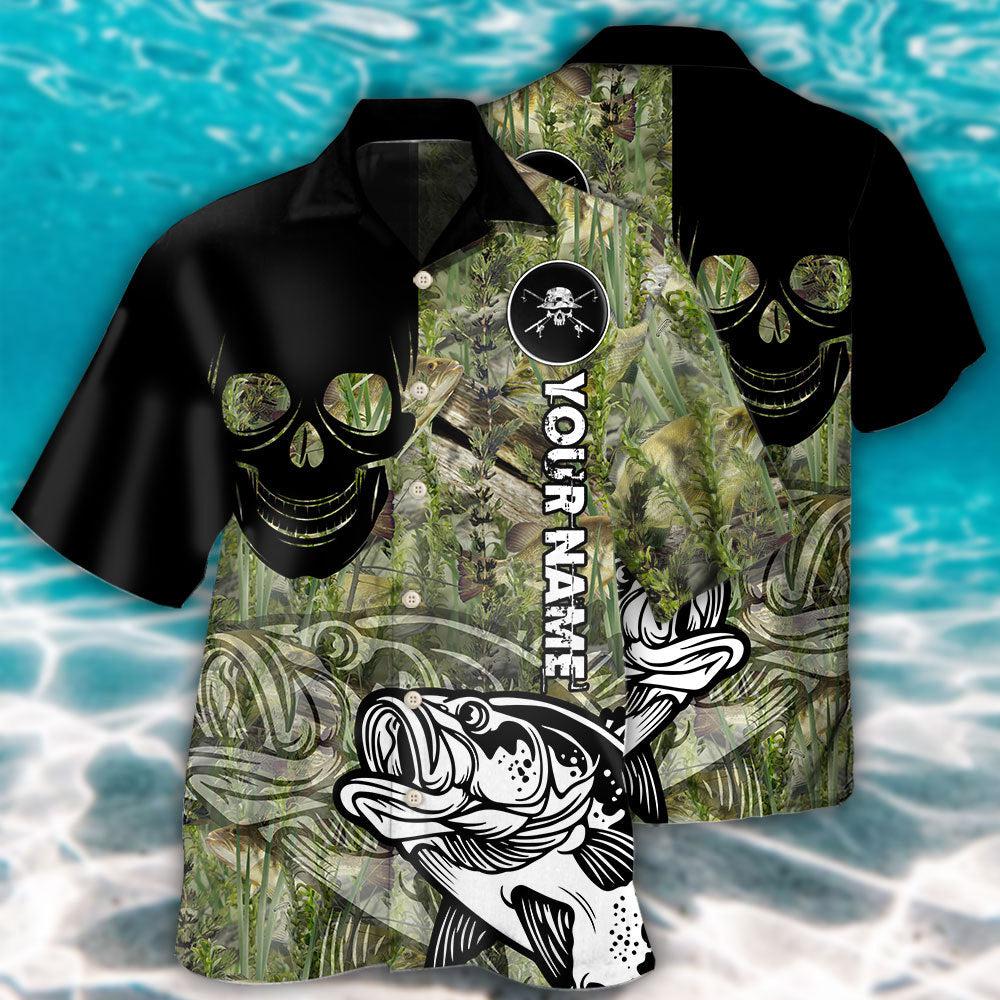 Fishing Lover Skull Cool Style Personalized - Hawaiian Shirt - Reefox