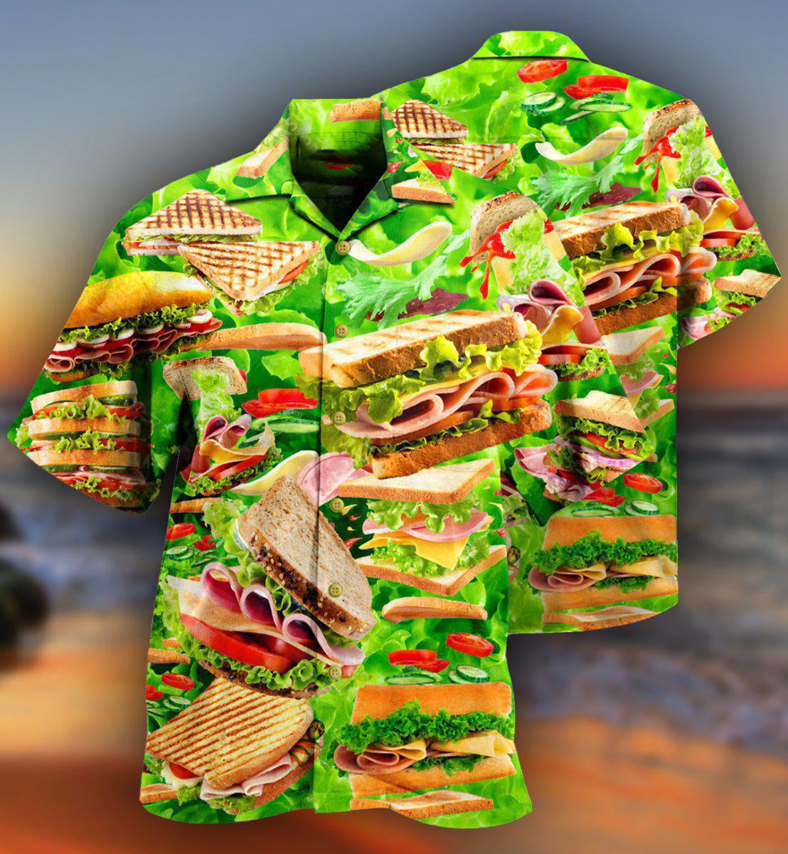 Food All You Need Is Love And A Delicious Tasty Sandwich - Hawaiian Shirt - Reefox