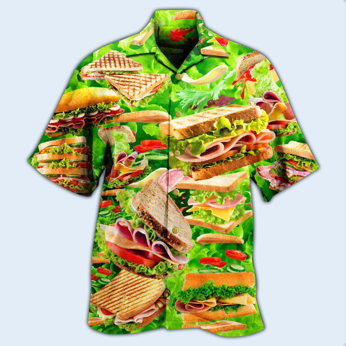 Food All You Need Is Love And A Delicious Tasty Sandwich - Hawaiian Shirt - Reefox