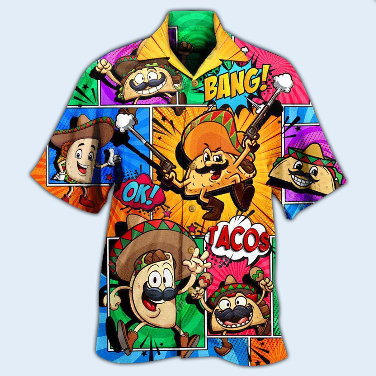 Food All You Nees Is Love And Tacos OK - Hawaiian Shirt - Reefox