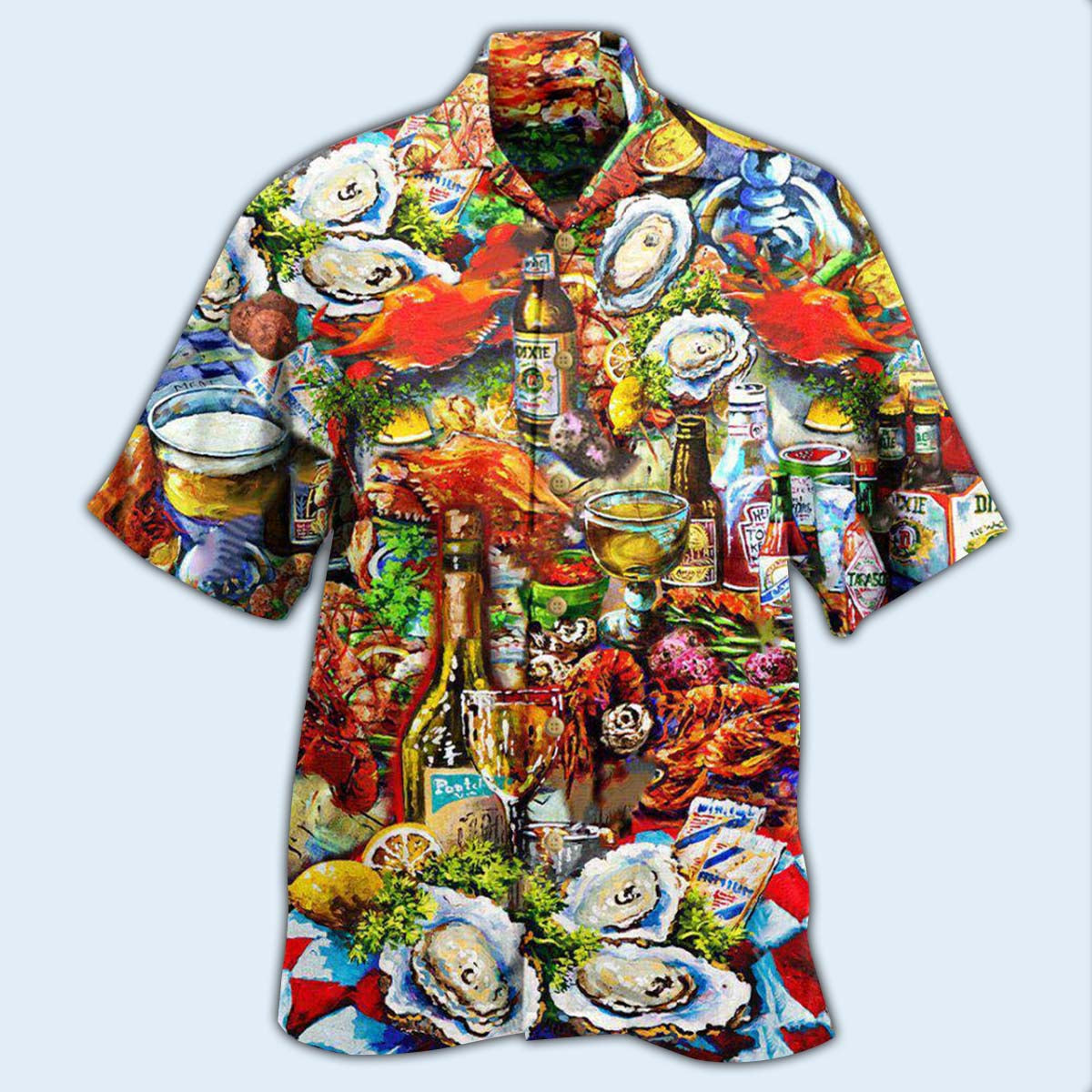 Food I'm On Seafood Diet Cool - Hawaiian Shirt - Reefox