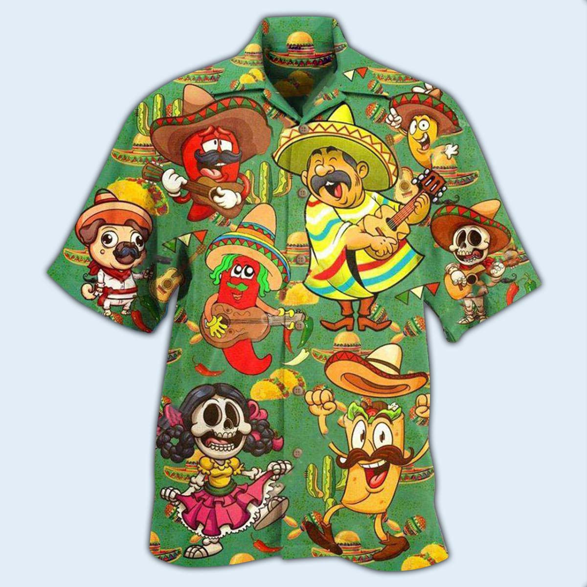 Food Love Mexican Culture Funny - Hawaiian Shirt - Reefox