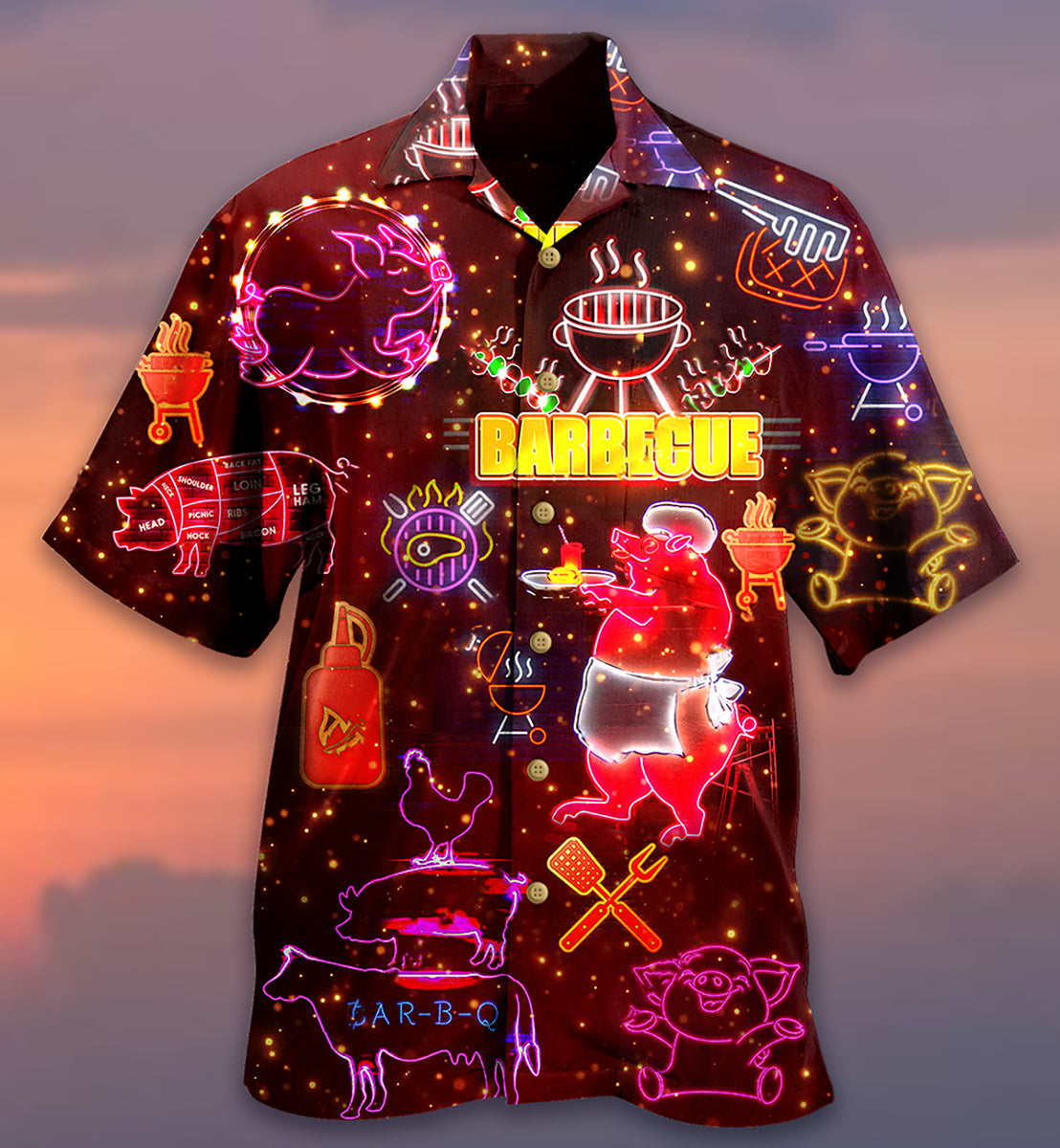 Food Lover Barbeque - Hawaiian Shirt - Reefox