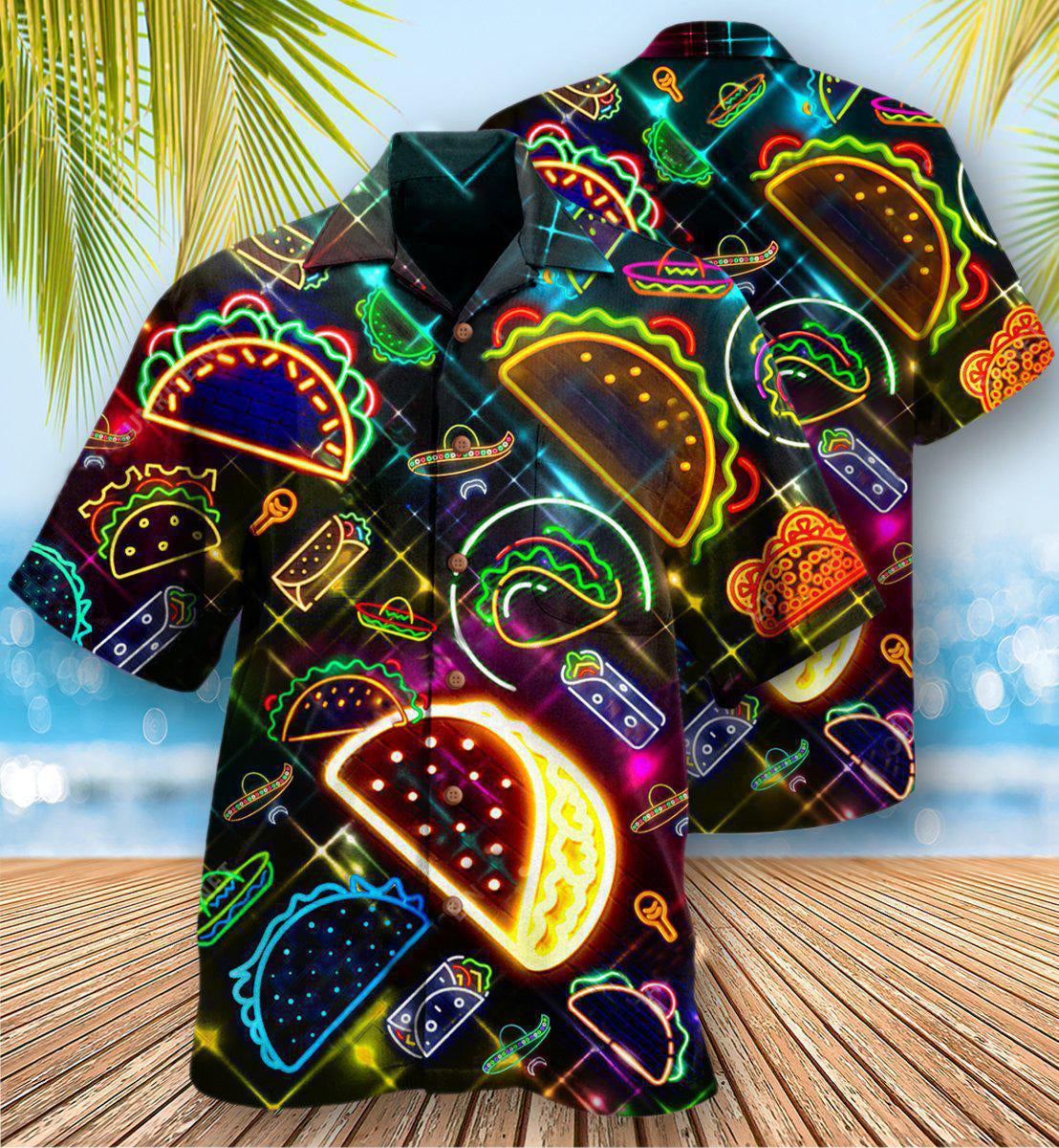 Food On Tuesday God Created Tacos Stunning - Hawaiian Shirt - Reefox