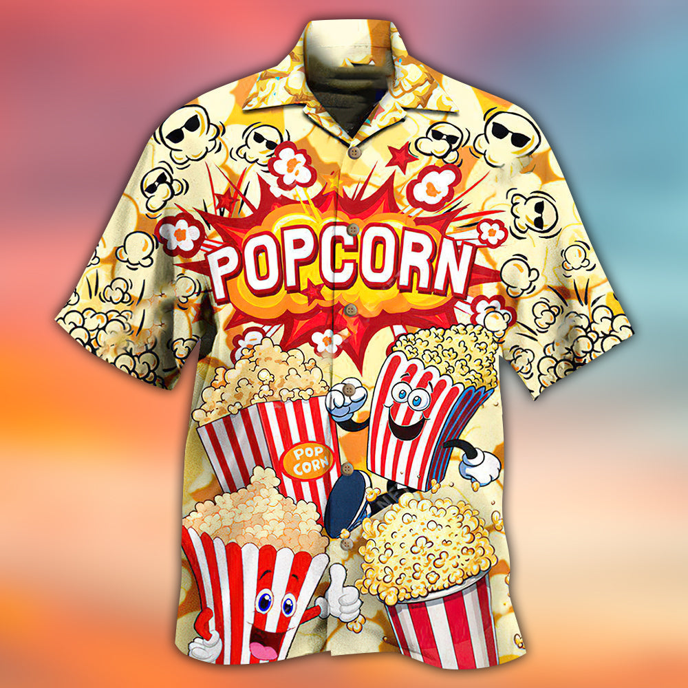 Food Popcorn Is Always The Answer Bang - Hawaiian Shirt - Reefox