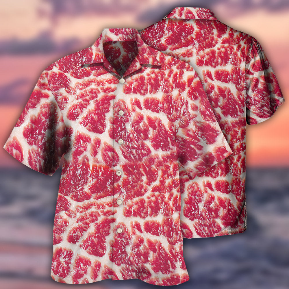 Food Raw Meat Style Funny - Hawaiian Shirt - Reefox