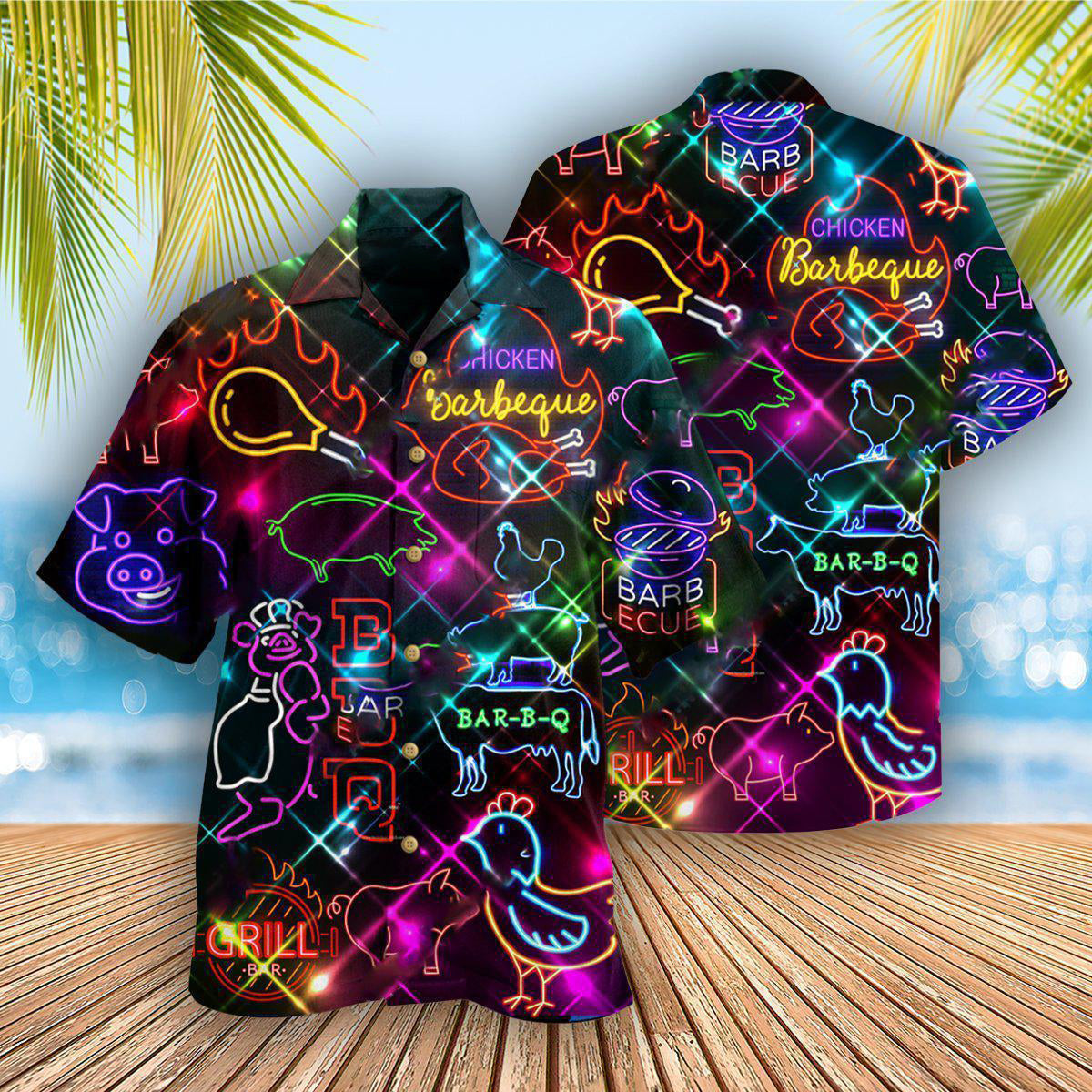 Food Real Men Smell Like Barbecue Stunning - Hawaiian Shirt - Reefox