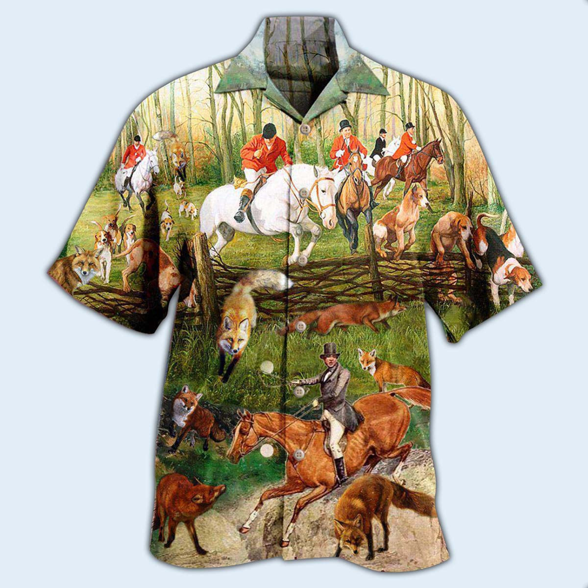 Hunting Fox Hunting Weekend Forecast - Hawaiian Shirt - Reefox
