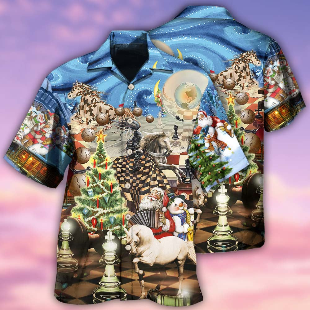 Chess Power Of The Knights - Hawaiian Shirt - Reefox