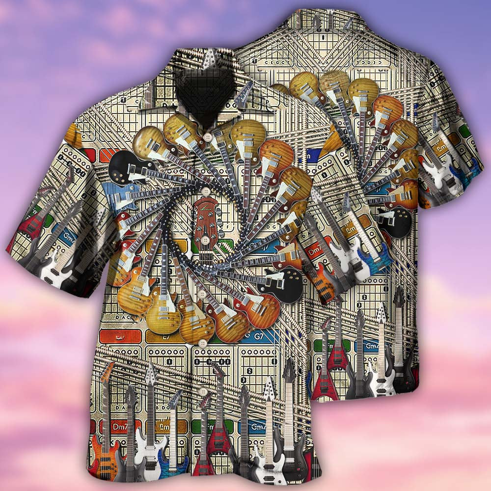 Guitar Cool Vintage Style - Hawaiian Shirt - Reefox