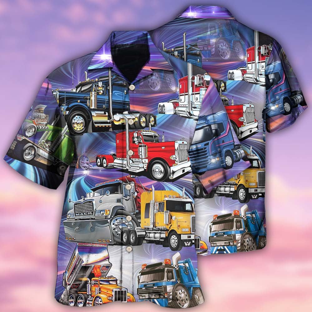 Truck Life Purple Style - Hawaiian Shirt - Reefox