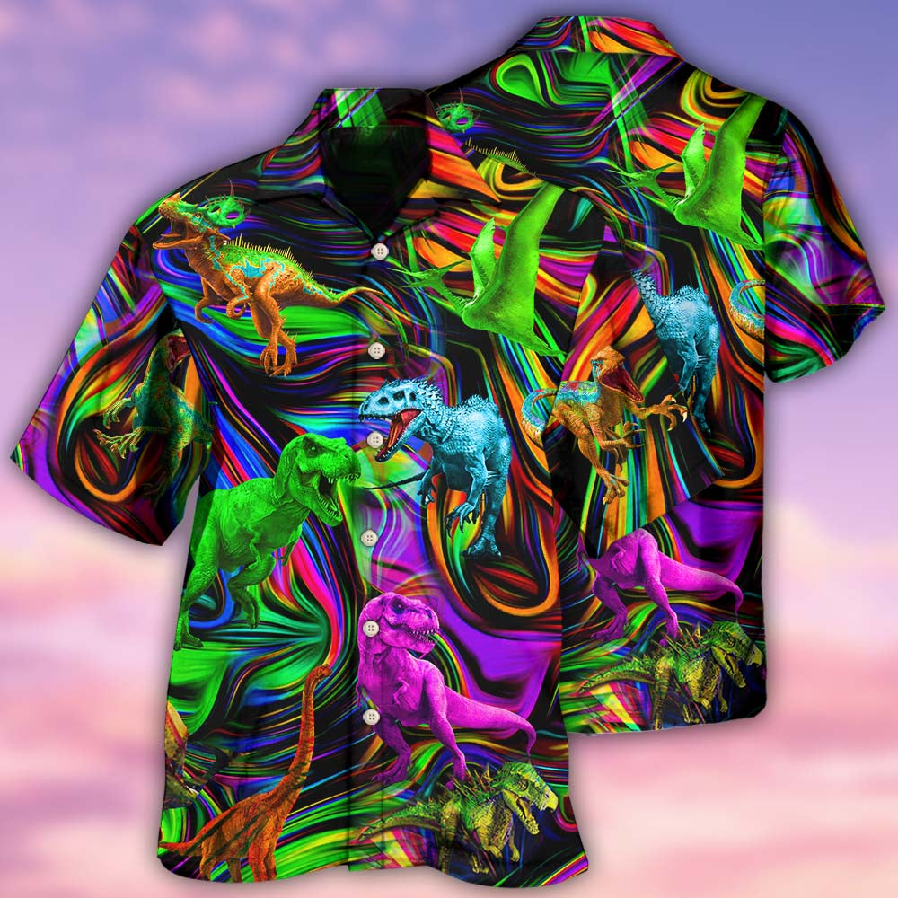 Dinosaur World Summer Colorful Style - Hawaiian Shirt - Reefox
