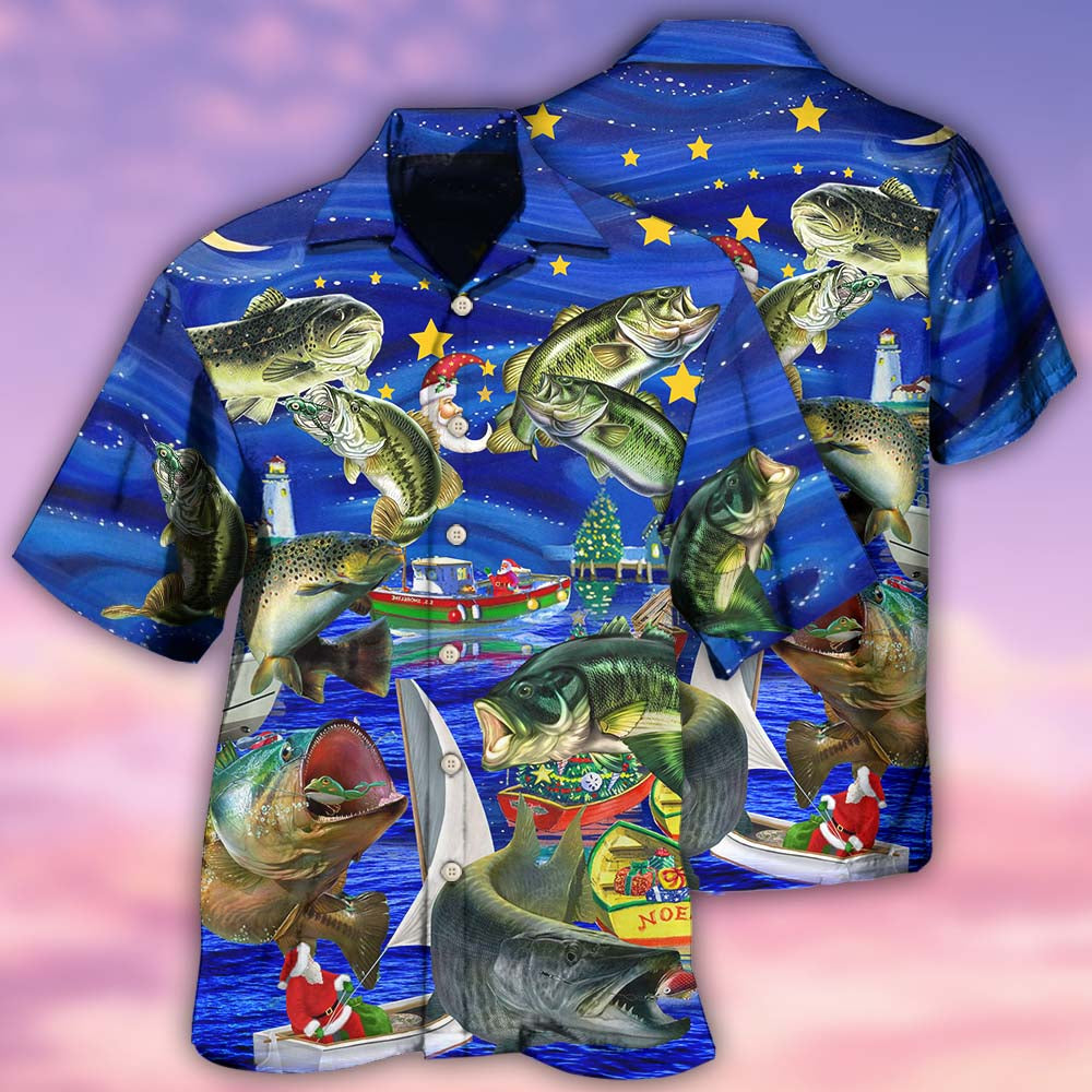 Fishing More Worry Less Beautiful Night - Hawaiian Shirt - Reefox