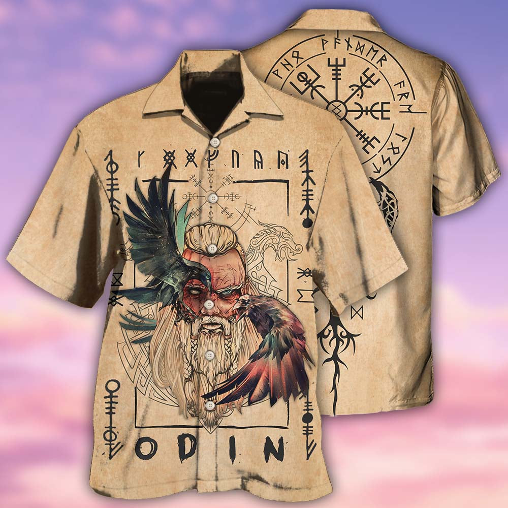 Viking Odin Sign Old Man Viking - Hawaiian Shirt - Reefox
