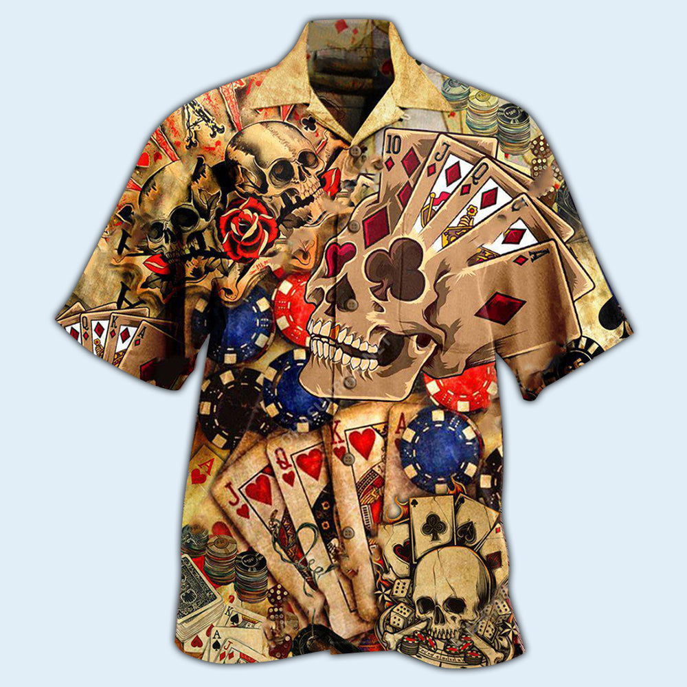Poker Gambling Life Is Like A Poker Game - Hawaiian Shirt - Reefox