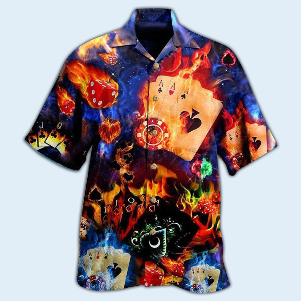 Poker Gambling Life Like Poker Has An Element Of Risk - Hawaiian Shirt - Reefox