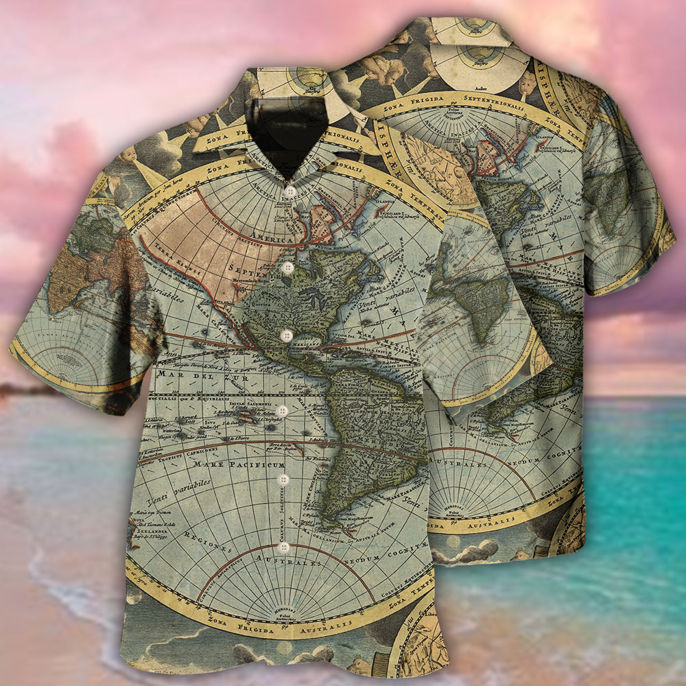 Geography Vintage Unique - Hawaiian Shirt - Reefox