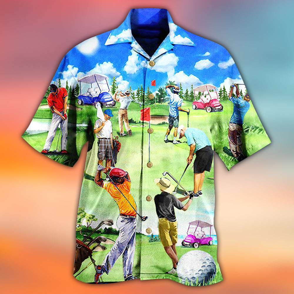 Golf Eat Sleep Golf Repeat - Hawaiian Shirt - Reefox