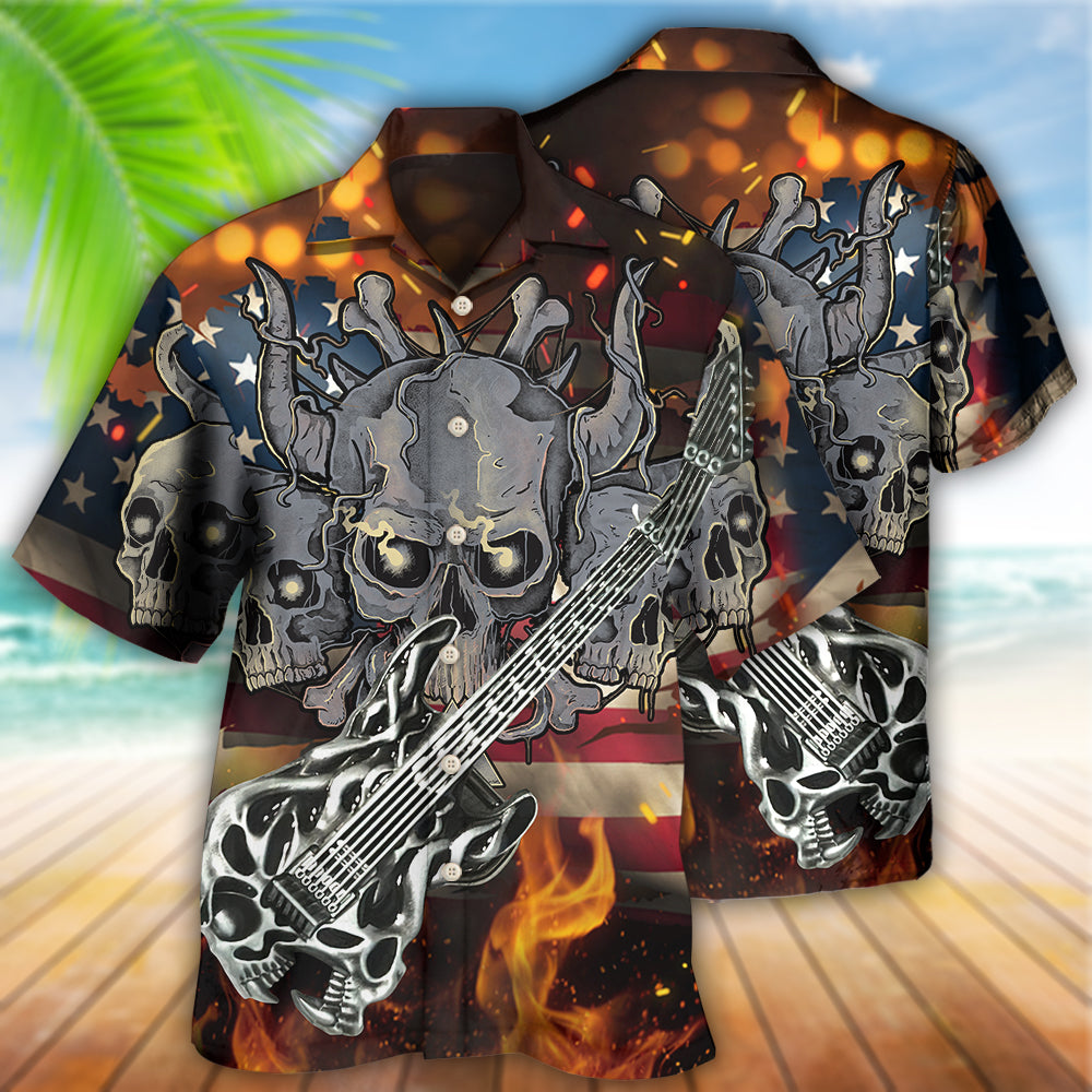 Guitar Independence Day America - Hawaiian Shirt - Reefox