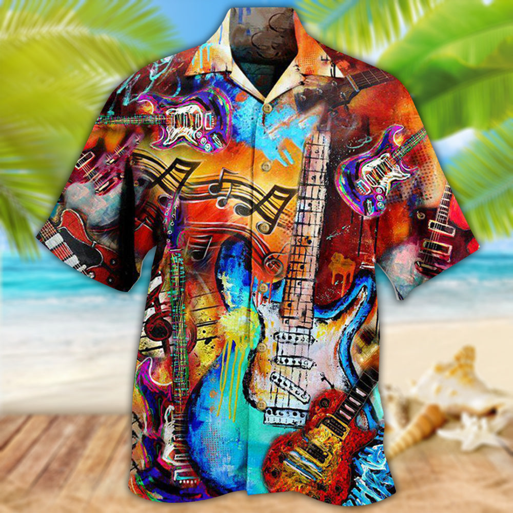 Guitar Music Guitar Go Where - Hawaiian Shirt - Reefox