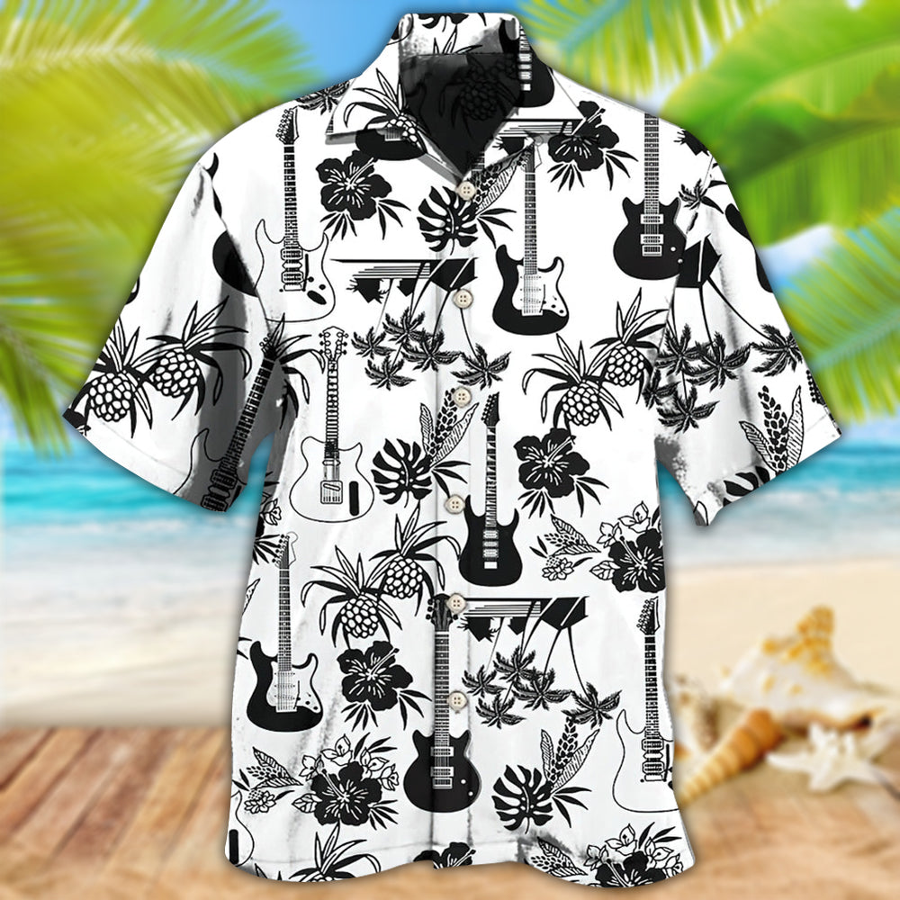 Guitar Music With Electric Guitar - Hawaiian Shirt - Reefox